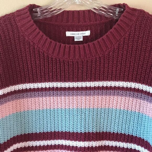 American Eagle Burgundy Sweater  - Picture 2 of 4